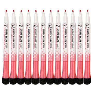 12-Pack Whiteboard Markers with Eraser