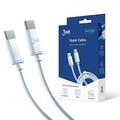 3MK Hyper PD/QC3.0 USB-C Cable - 100W, 5A, 2m - White