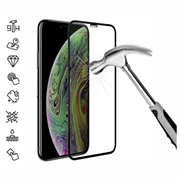 iPhone 11 Pro/XS 9D Teljes Fedésű Edzett Üveg Kijelzővédő Fólia - Fekete Él