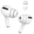 AHASTYLE PT99-2 1 pár füldugó fülhallgató fülkagylók Apple AirPods Pro 2 / AirPods Pro Bluetooth fülhallgatóhoz Szilikon sapkák, S méret - fehér