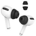 AHASTYLE PT99-2 1 pár Apple AirPods Pro 2 / AirPods Pro csere szilikon fülkagyló Bluetooth fülhallgató fülvédő, L méret - Fekete