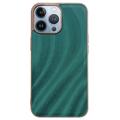 Abstract Series iPhone 14 Pro Coated TPU Case - Green