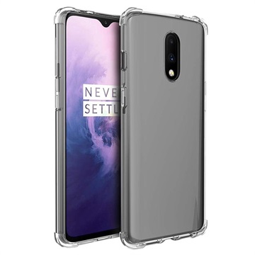 Csúszásgátló OnePlus 7 TPU tok - átlátszó