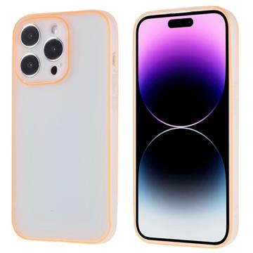 Világító iPhone 14 Pro Max TPU Tok - Narancssárga