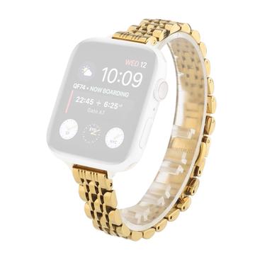 Apple Watch Series 9/8/SE (2022)/7/SE/6/5/4/3/2/1 Stainless Steel Elegant Strap - 41mm/40mm/38mm - Gold