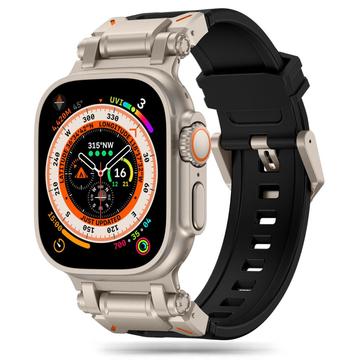 Apple Watch Series Ultra 2/Ultra/9/8/SE (2022)/7/SE/6/5/4/3/2/1 Tech-Protect Delta Pro Strap - 49mm/45mm/44mm/42mm - Black / Titanium