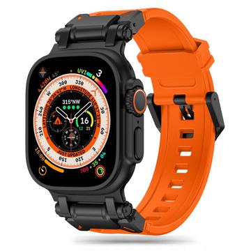 Apple Watch Series Ultra 2/Ultra/9/8/SE (2022)/7/SE/6/5/4/3/2/1 Tech-Protect Delta Pro Strap - 49mm/45mm/44mm/42mm - Orange / Black