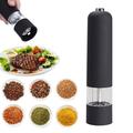 Automatic Salt Pepper Mill Electric Herb Pepper Spice Grinder - Black