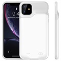 iPhone 11 tartalék akkumulátor tok - 6000 mAh - fehér / szürke