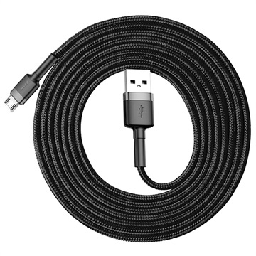 Baseus Cafule MicroUSB kábel CAMKLF-CG1 - 2m - szürke / fekete