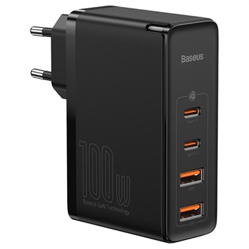 Baseus GaN2 Pro 2xUSB és 2xUSB-C gyorstöltő - 100 W - fekete