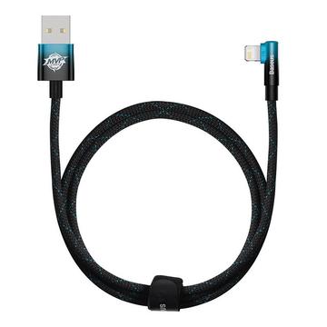 Baseus MVP 2 Angled Lightning Cable - 1m, 20W - Black / Blue