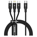 Baseus Rapid 3 az 1-ben USB Type-C kábel CAMLT-SC01 - 1,5 m - fekete