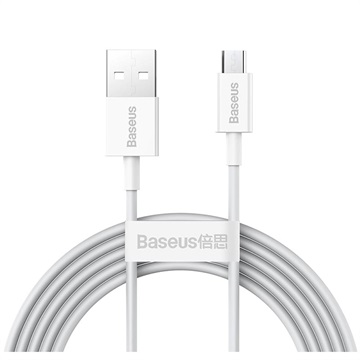 Baseus Superior MicroUSB gyorstöltő adatkábel - 1 m - fehér