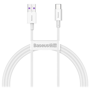 Baseus Superior sorozatú USB-C adat- és töltőkábel - 66 W, 2 m - fehér