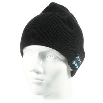 Beanie Hat Bluetooth headset - fekete