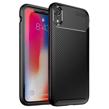 Beetle Carbon Fiber iPhone XR tok - fekete