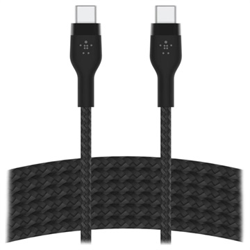 Belkin BoostCharge Pro Flex USB-C / USB-C kábel 60 W - 3 m - Fekete