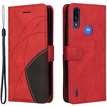 Bi-Color sorozatú Motorola Moto E7 Power Wallet tok