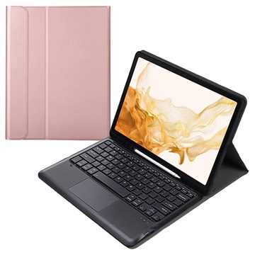 Samsung Galaxy Tab S8+ Bluetooth billentyűzet tok - Rose Gold