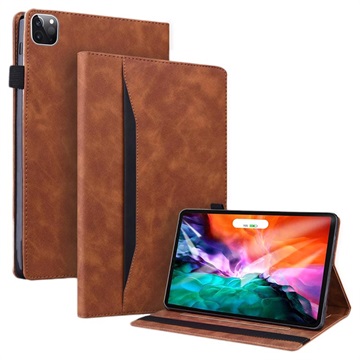 Üzleti stílusú iPad Pro 12.9 2020/2021 Smart Folio tok – barna