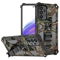 Camo sorozatú Samsung Galaxy A53 5G hibrid tok állvánnyal - Army Green