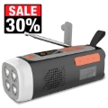 Camping Hand Crank Solar Radio / Bluetooth Speaker LR-7A - 4500mAh, AM/FM/SW