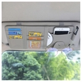 Multi-slot Car Sun Visor Organizer - Grey