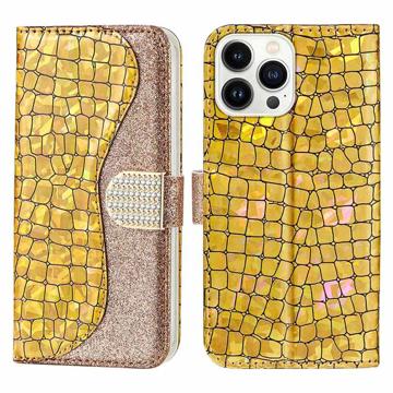 Croco Bling Series iPhone 14 Pro Wallet Case