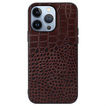 Crocodile Series iPhone 14 Pro Max hibrid tok - barna