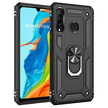 Defender sorozat Huawei P30 Lite hibrid tok - fekete