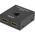 Deltaco Bi-Directional 2-port HDMI Switch - Black