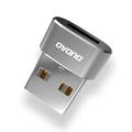 Dudao USB Adapter - USB-C Female/USB-A Male - Black