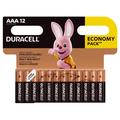 Duracell Basic LR03/AAA Alkaline Batteries - 12 Pcs.