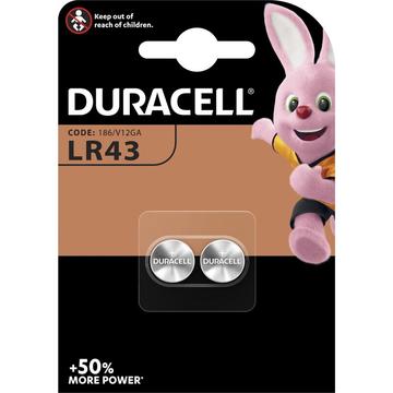 Duracell Mini G12/LR43 Alkaline Batteries - 2 Pcs.