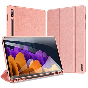 Dux Ducis Domo Samsung Galaxy Tab S7/S8 háromszoros tok - Rose Gold