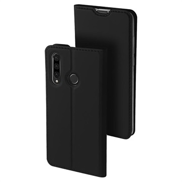 Dux Ducis Skin Pro Huawei P30 Lite flip tok kártyanyílással - fekete