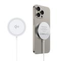 Duzzona W18 Qi2 Fast Wireless Charger 15W - iPhone 12/13/14/15/16 - White