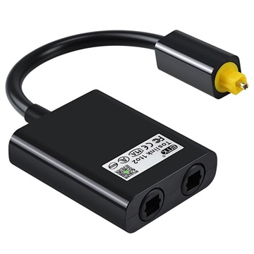 EMK 102B Toslink / Optikai Audio Splitter - Fekete