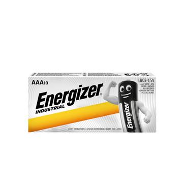 Energizer Industrial LR03/AAA Alkaline Batteries - 10 Pcs.