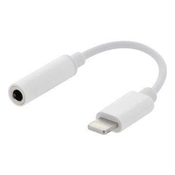 Epzi Lightning 3,5 mm-es audio adapter - 45 mm - ezüst