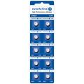 EverActive AG1 LR621/LR60 Alkaline Button Cell Batteries - 10 Pcs.