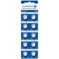 EverActive AG12 LR1142/LR43 Alkaline Button Cell Batteries - 10 Pcs.