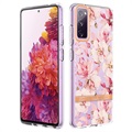 Virágos sorozat Samsung Galaxy S20 FE TPU tok - Pink Gardenia