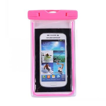 Fluorescent Universal Waterproof Case - 10.7cm x 17.3cm - Hot Pink