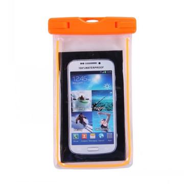 Fluorescent Universal Waterproof Case - 10.7cm x 17.3cm - Orange