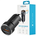 Forever CC-06 Fast Car Charger - PD3.0 USB-C, QC4.0 USB - 20W