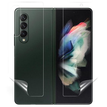 Teljes burkolatú Samsung Galaxy Z Fold3 5G TPU védelmi készlet - átlátszó