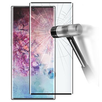 Samsung Galaxy Note10+ teljes lefedettségű képernyővédő fólia - fekete