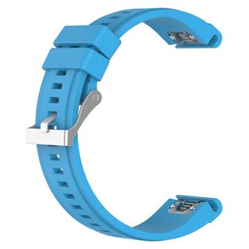 Garmin Fenix 5X/Fenix 3 HR/Quatix 3/D2 Soft Silicone Strap - Baby Blue